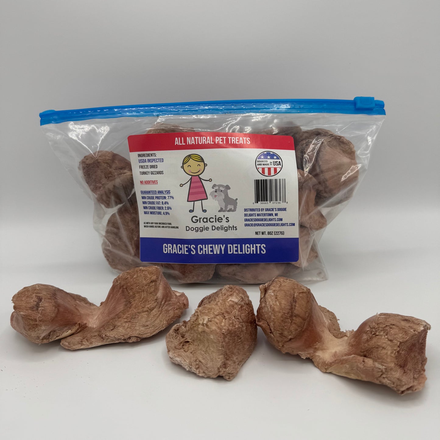 Gracie’s Chewy Delights. All natural chew treats