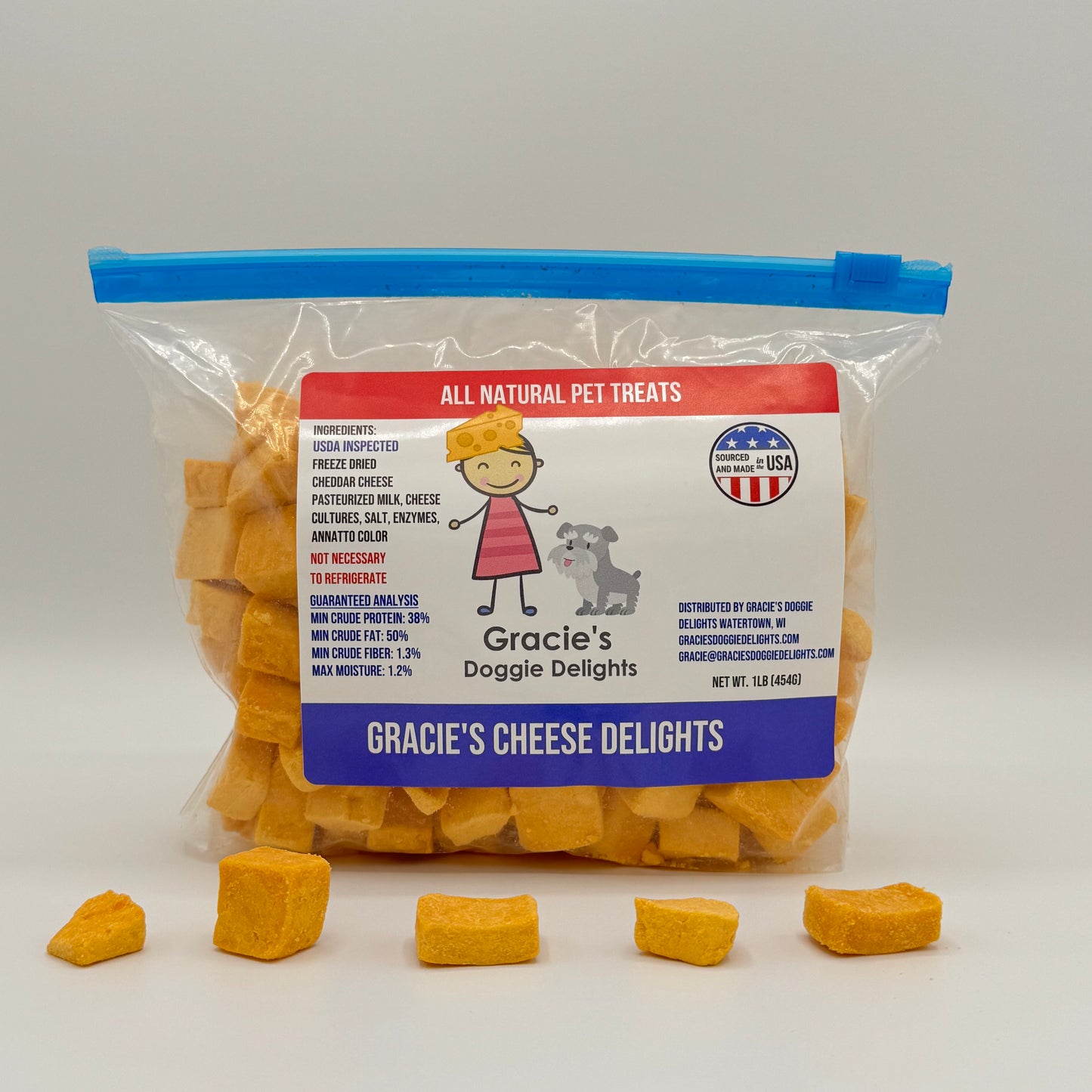 Gracie’s Cheese Delights 1lb bag