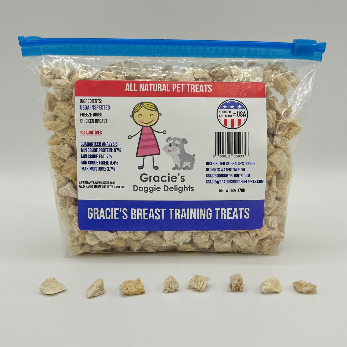 Gracie's Doggie Delights Breast Training Treats