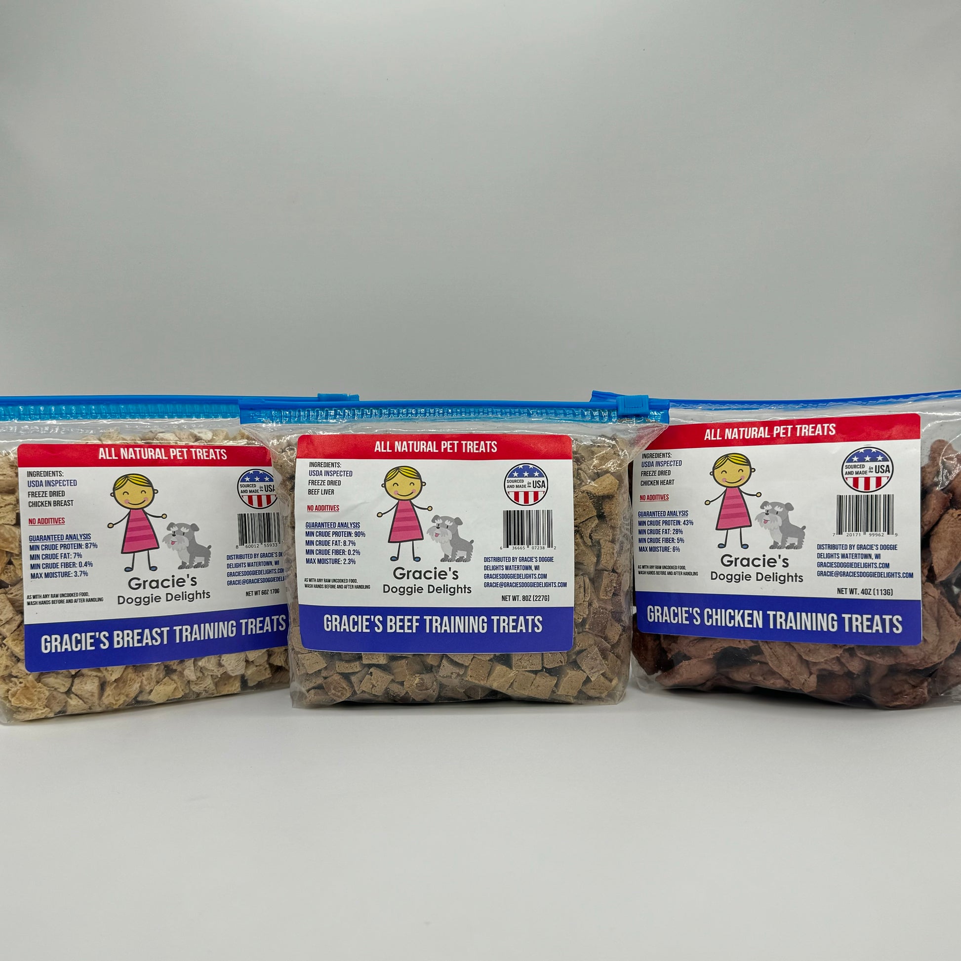 Gracie's Doggie Delights Training Treat Bundle