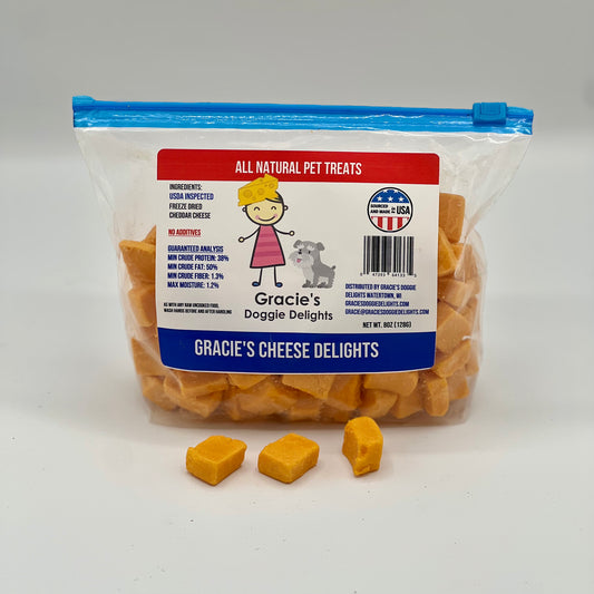 Gracie's Doggie Delights Cheese 8oz bag