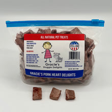 Load image into Gallery viewer, Gracie&#39;s Pork Heart Delights Freeze Dried Dog Treats